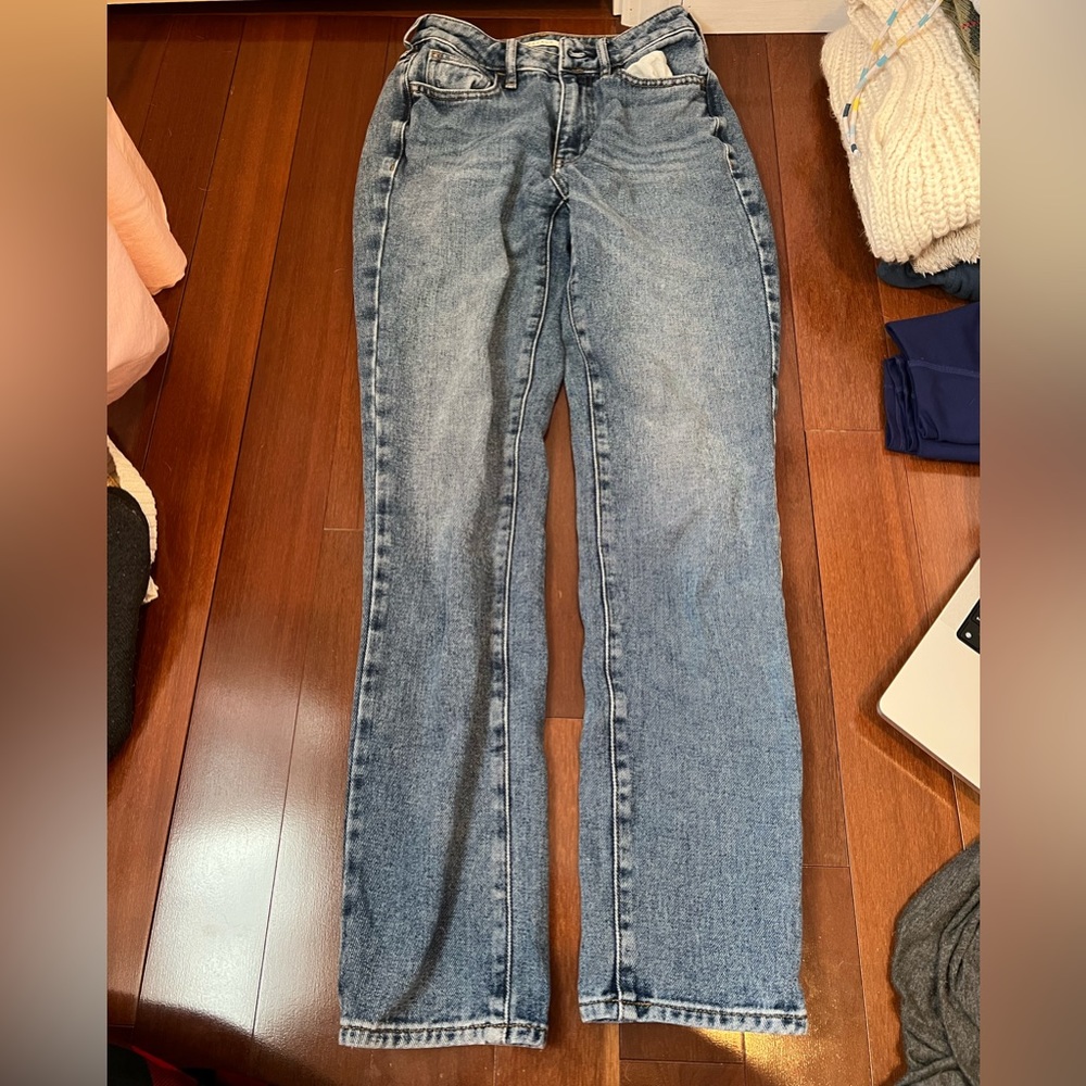 Pacsun medium wash straight-leg jeans